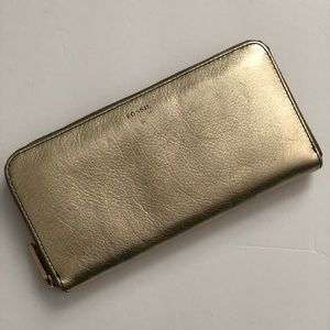 Fossil Gold Wallet